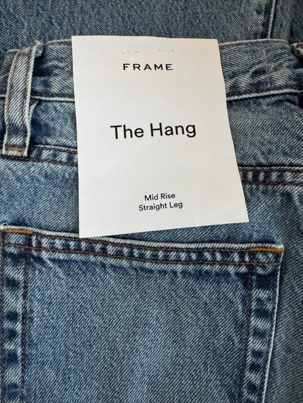 NWT Size 27 - FRAME The Hang 100% Cotton Mid Rise jeans in Seattle (NWT US$ 298) - Picture 13 of 16
